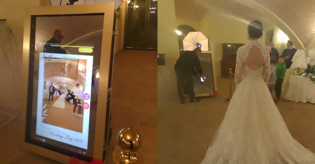 Servizio Selfie Mirror - Guest Book in Omaggio