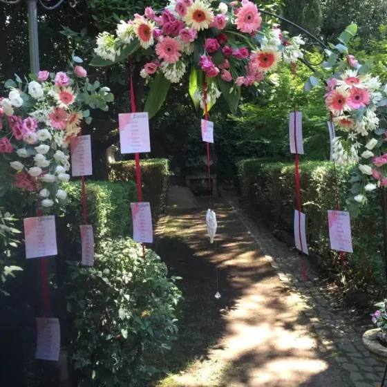allestimento tableau matrimonio